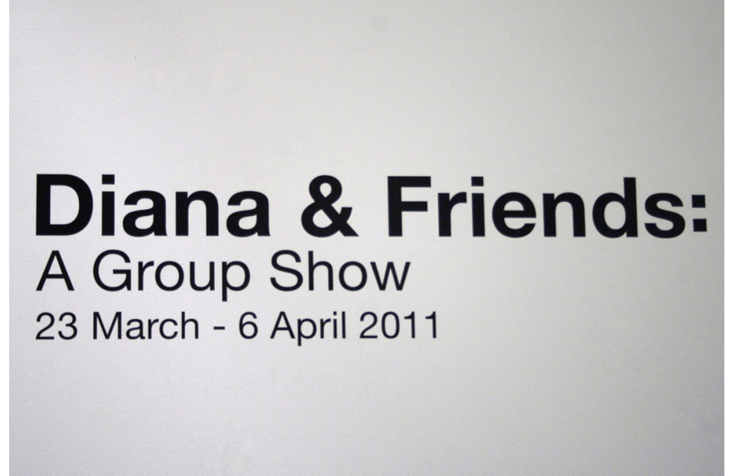 Diana and Friends, Ramp Gallery (2011)