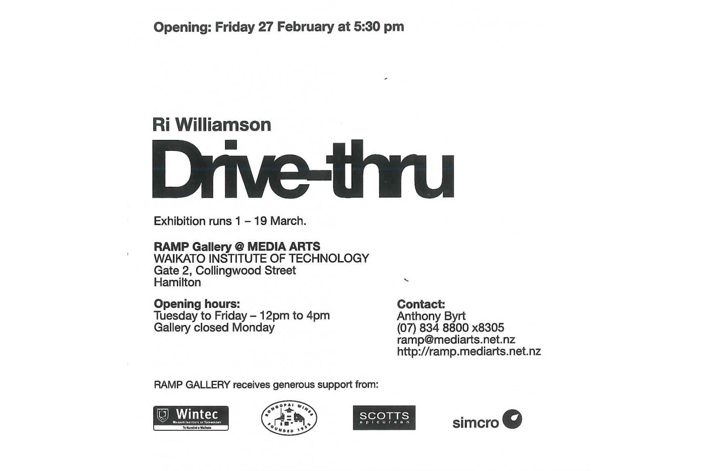 Drive - Thru, Ramp Gallery (2004)