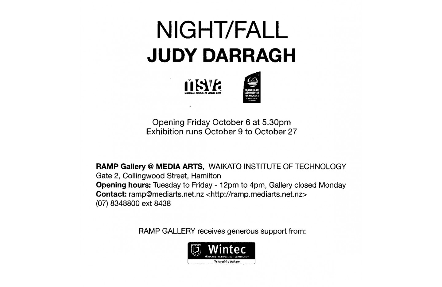 Night/Fall, Ramp Gallery (2006)