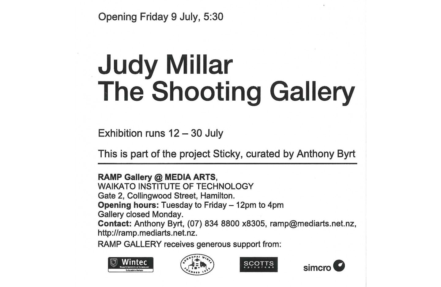 The Shooting Gallery, Ramp Gallery (2004)
